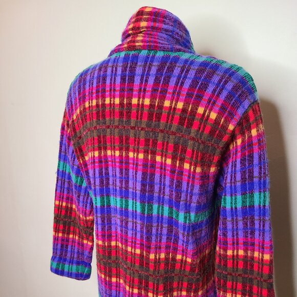 Susan Bristol  Wool Blend Open Front Multicoloured Cardigan - Picture 7 of 7